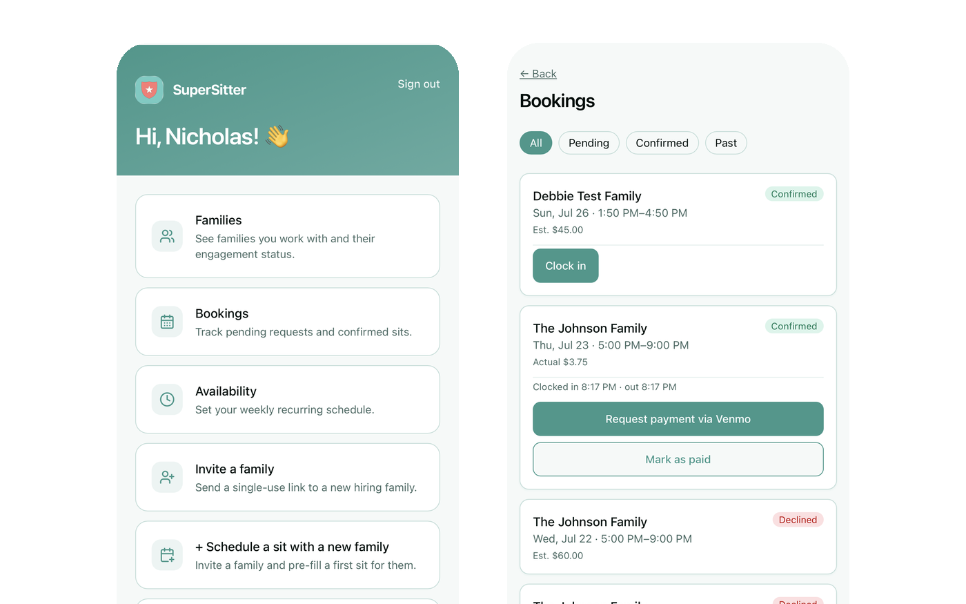 SuperSitter screenshot